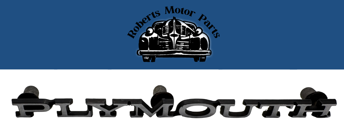 New Old Stock Plymouth Hood Nameplate Emblem 1968-74 A B C Body Models #2785791