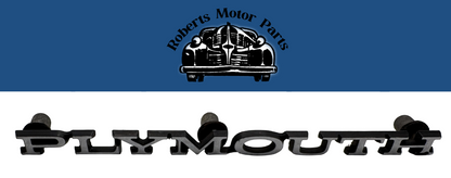 New Old Stock Plymouth Hood Nameplate Emblem 1968-74 A B C Body Models #2785791