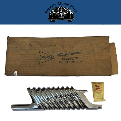 New Old Stock Left Hand Front Corner Chrome Trim For 1961 Plymouth #1964863