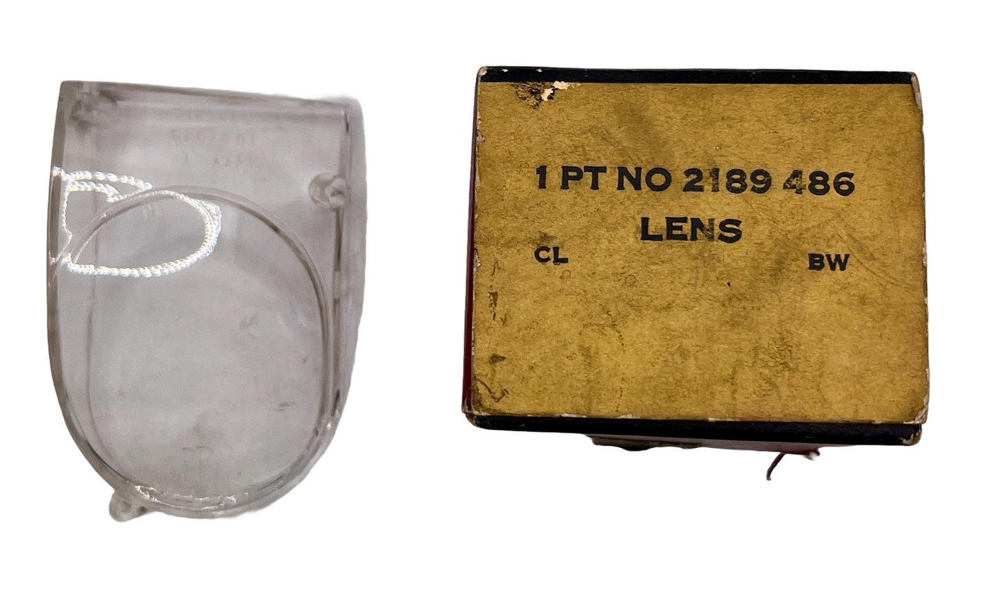 New Old Stock Right Back Up Lamp Lens for 1962 Wagon Models Mopar #2189486