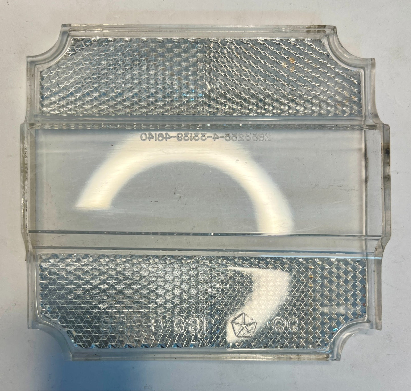 New Old Stock Left Taillight Reflector Lens for 1968 Plymouth Fury #2853255