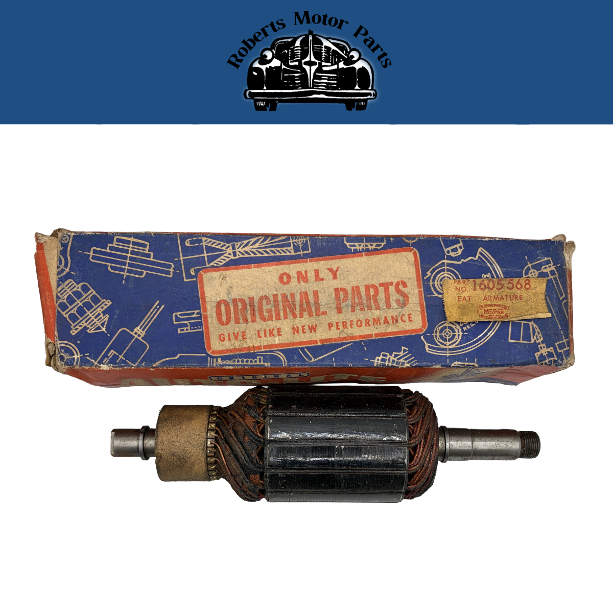 New Old Stock Autolite Generator Armature GGW-6016 Series 1955 Mopar #1605568