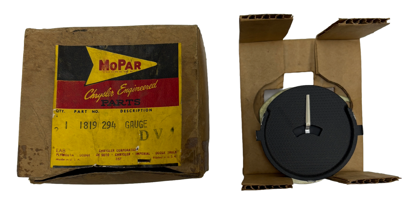 New Old Stock Fuel Gauge for 1957-58 DeSoto Models Mopar #1819294