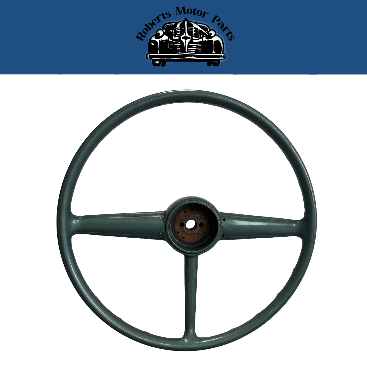 Used Old Stock Cosmic Green Steering Wheel for 1953 Plymouth Models #1533808