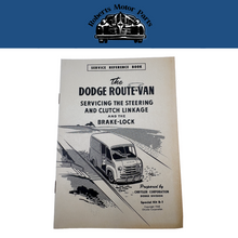 Original Ross Roy Steering Clutch Brake Lock Book 1948 Dodge Route Van Kit B-1
