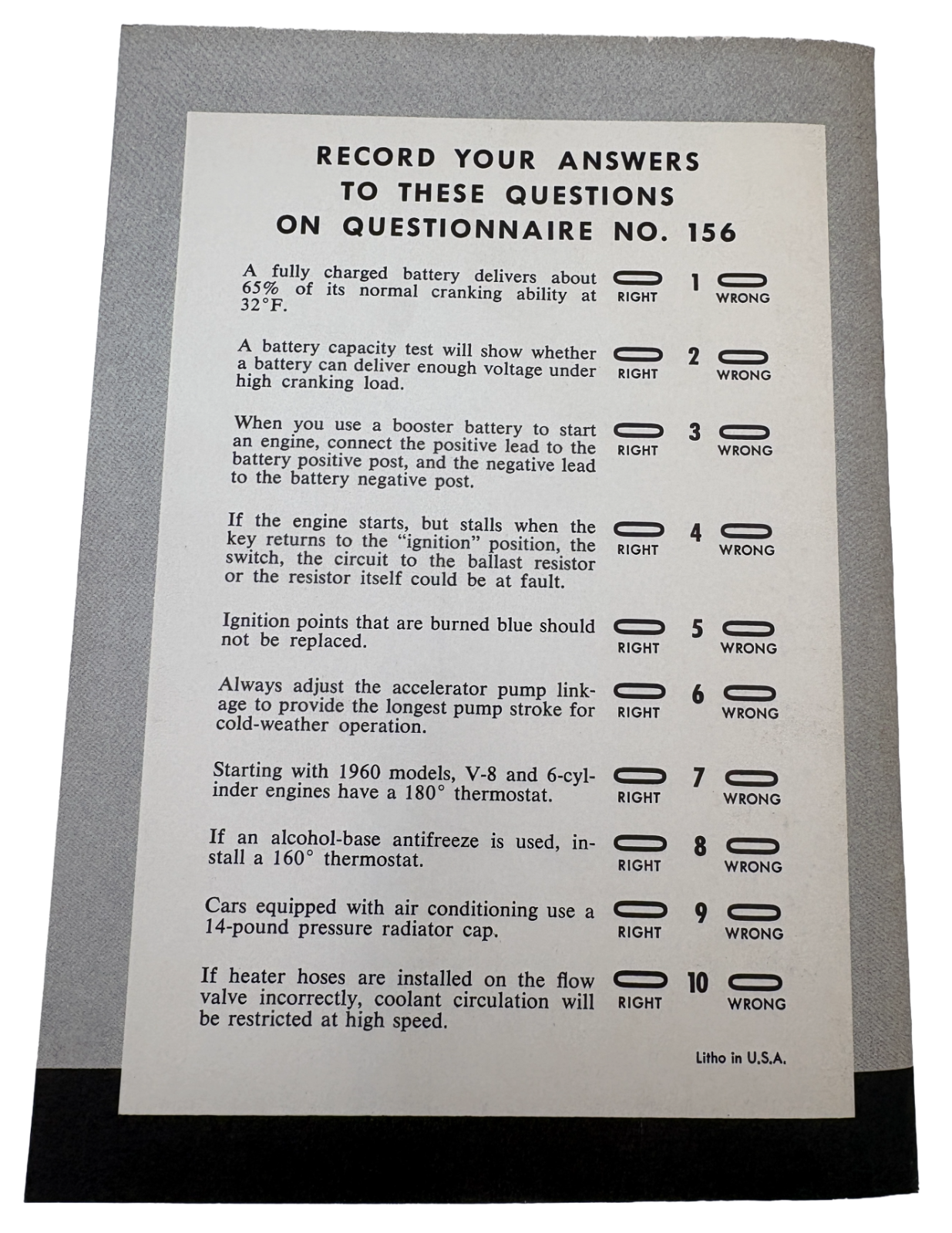 Original Ross Roy Cold Weather Operation Book Chrysler Session 156