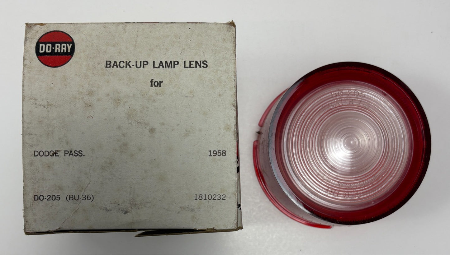 New Old Reproduction Stock Back Up Lens for 1958 Dodge Models Mopar #1810232