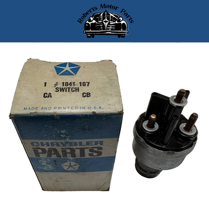 New Old Stock Ignition Switch For 1958-59 Plymouth & 1959 Mopar Models #1841167