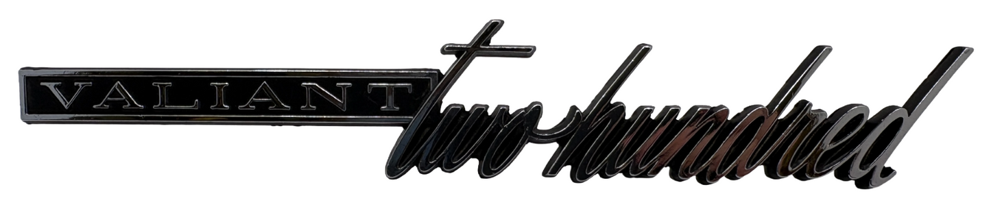 New Old Stock Valiant 200 Fender/Quarter Panel Nameplate for 1967-69 #2786925