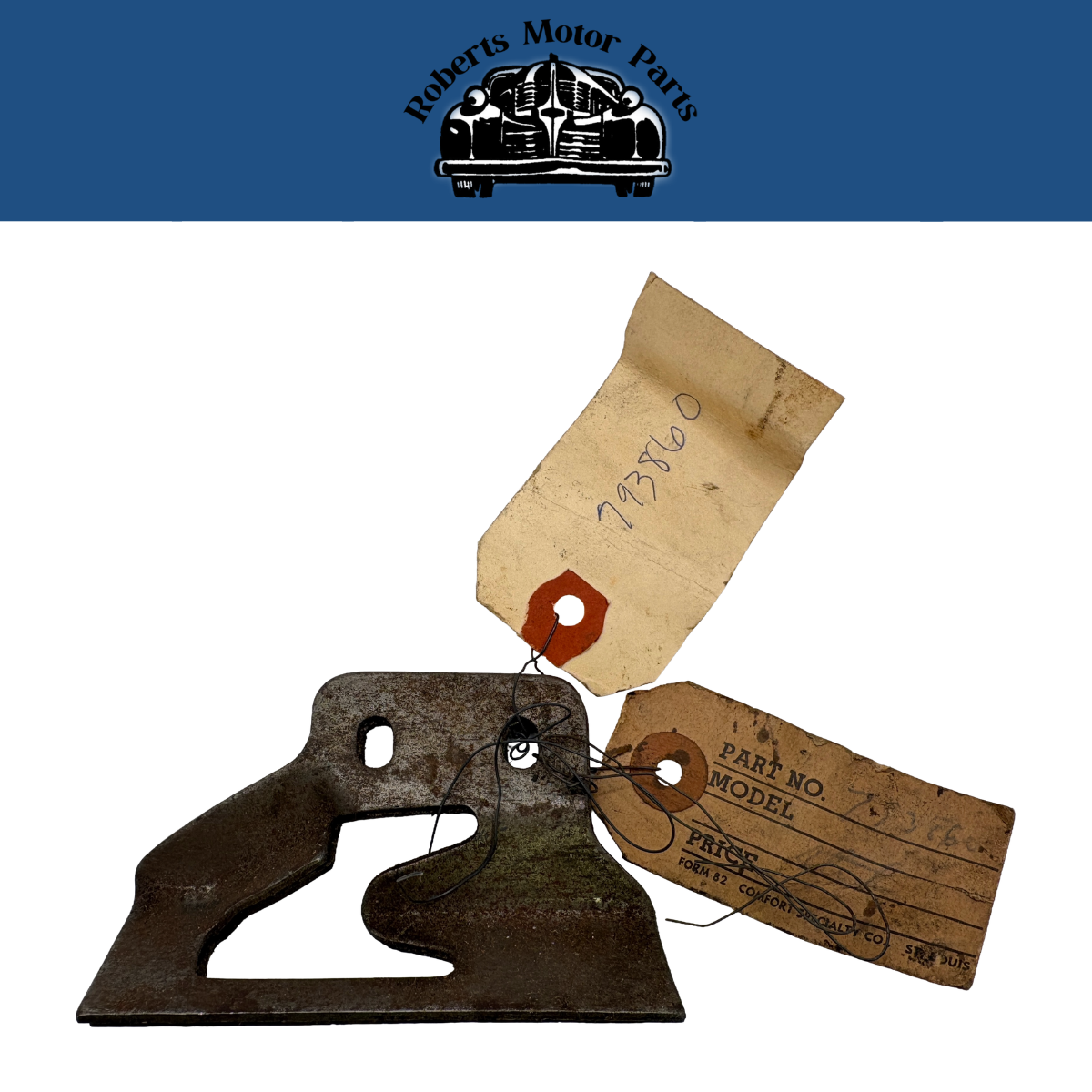 New Old Stock Hood Lock Striker Plate For 1939-1940 Mopar Models #793860