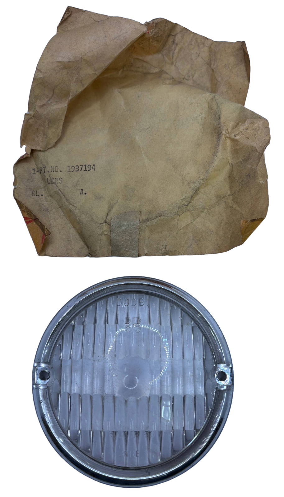 New Old Stock Park Lens for 1957-68 Dodge Truck Clear Lens Models Mopar #1937194