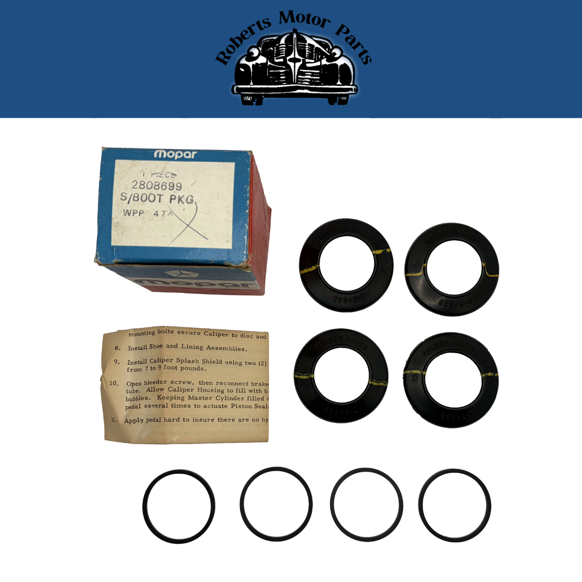 New Old Stock Disc Brake Caliper Rebuild Kit For 1968-1972 A Body Mopar #2808699