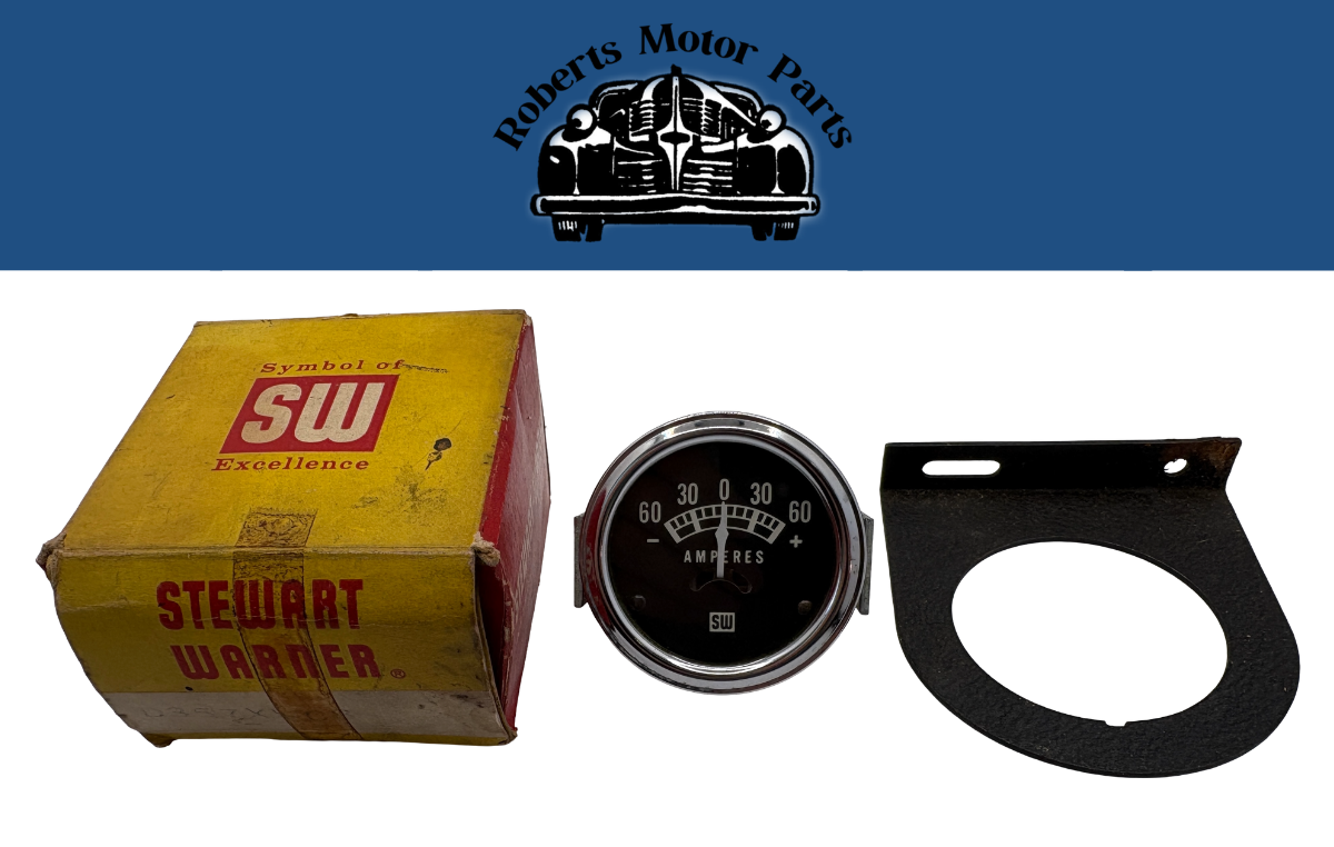 New Old Stock Stewart Warner Amperes Gauge 60-60 Universal Fitment #D357X-08