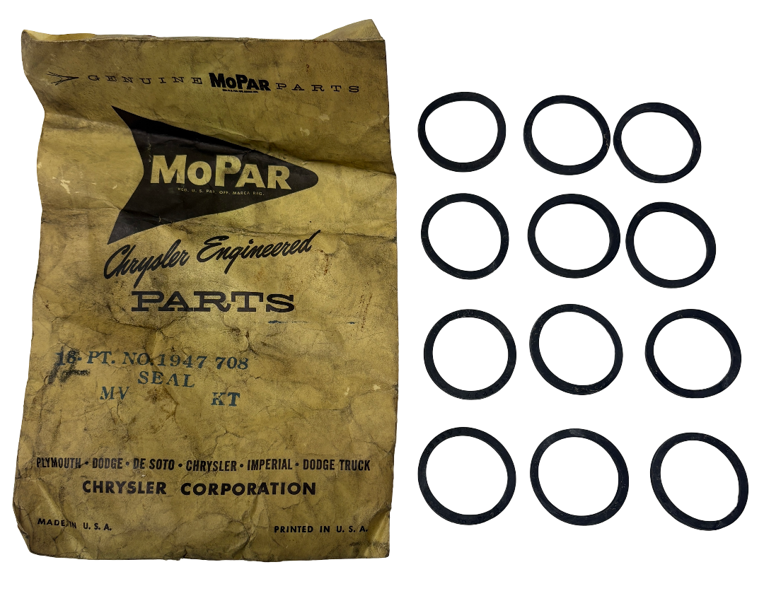 New Old Stock Spark Plug Tube Seal Set for 1960-81 Slant 6 Models #1947708
