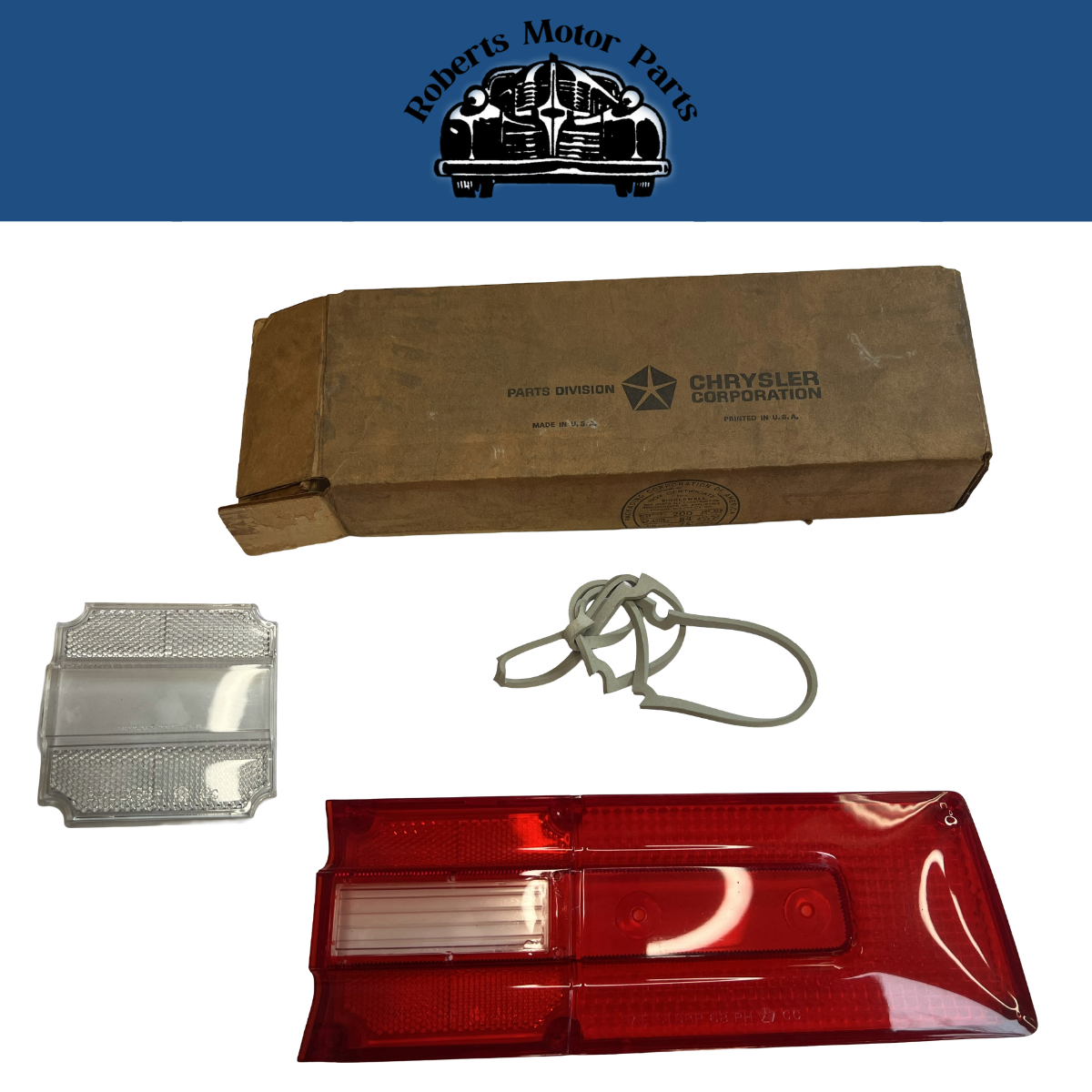 New Old Stock Right Hand Tail Light Lens For 1968 Plymouth Fury I II #2809126