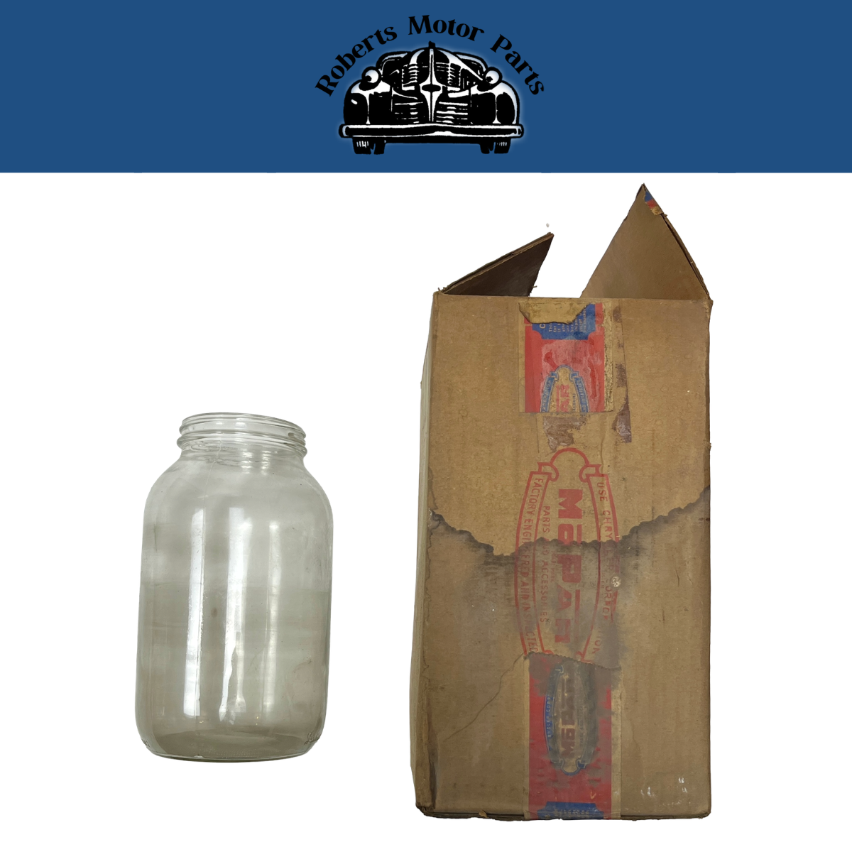 New Old Stock Windshield Washer Jar For 1946-1954 Mopar Models #1241058