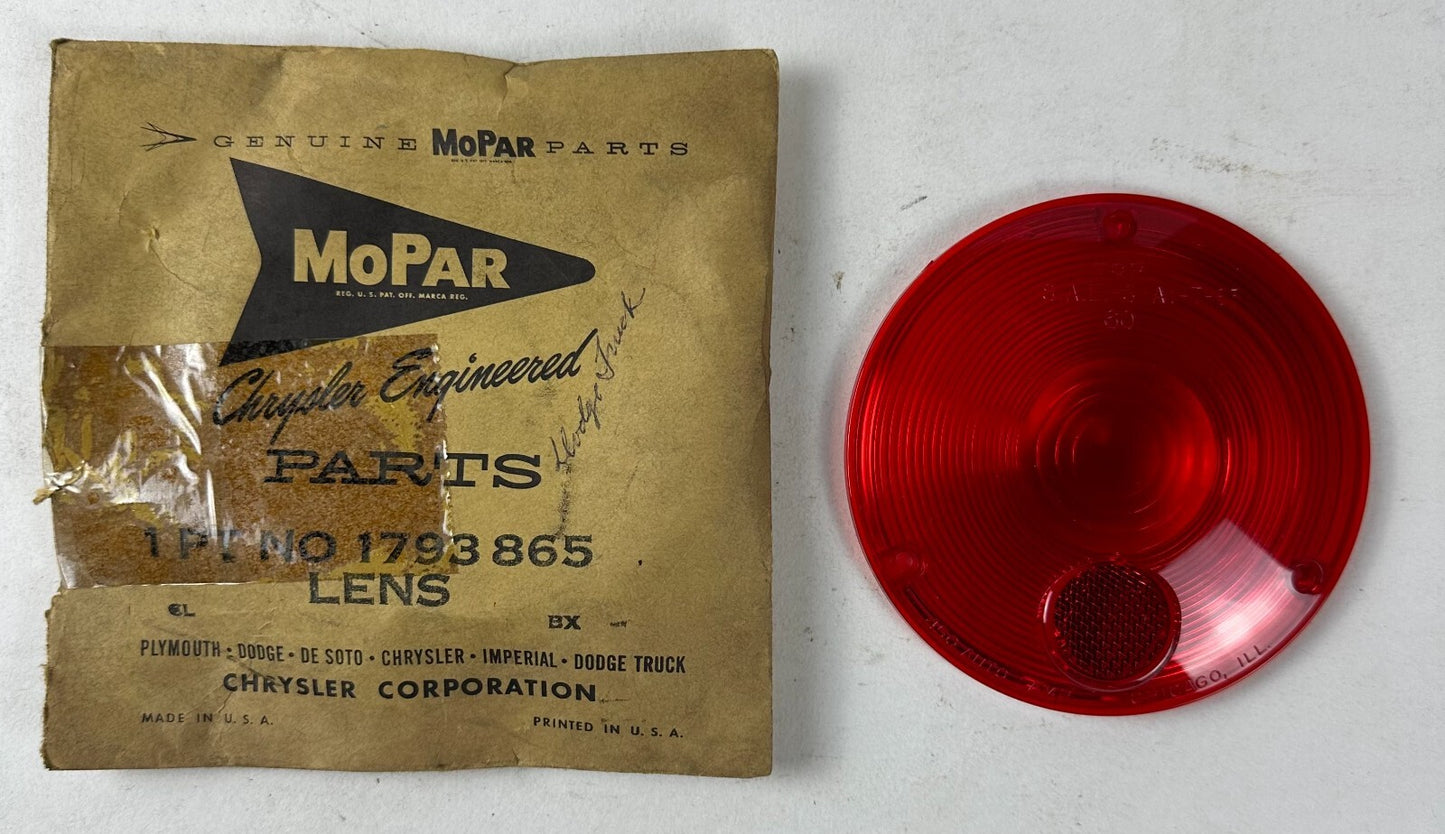 NOS Mopar 1958-1961 Dodge Truck Taillight Lens #1793865