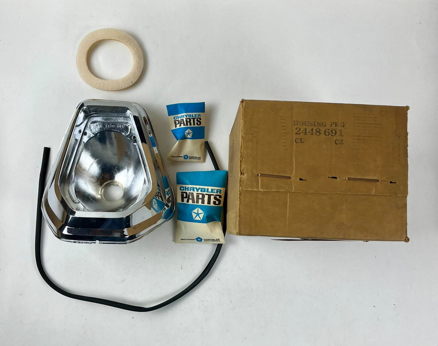 NOS Mopar Right Taillight Housing 1964 Chrysler Models #2448691