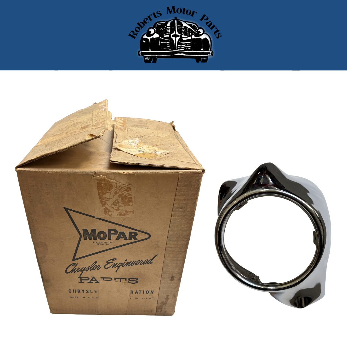 New Old Stock Mopar Rear Bumper Extension Right Hand 1960 Dodge Wagon #1940412