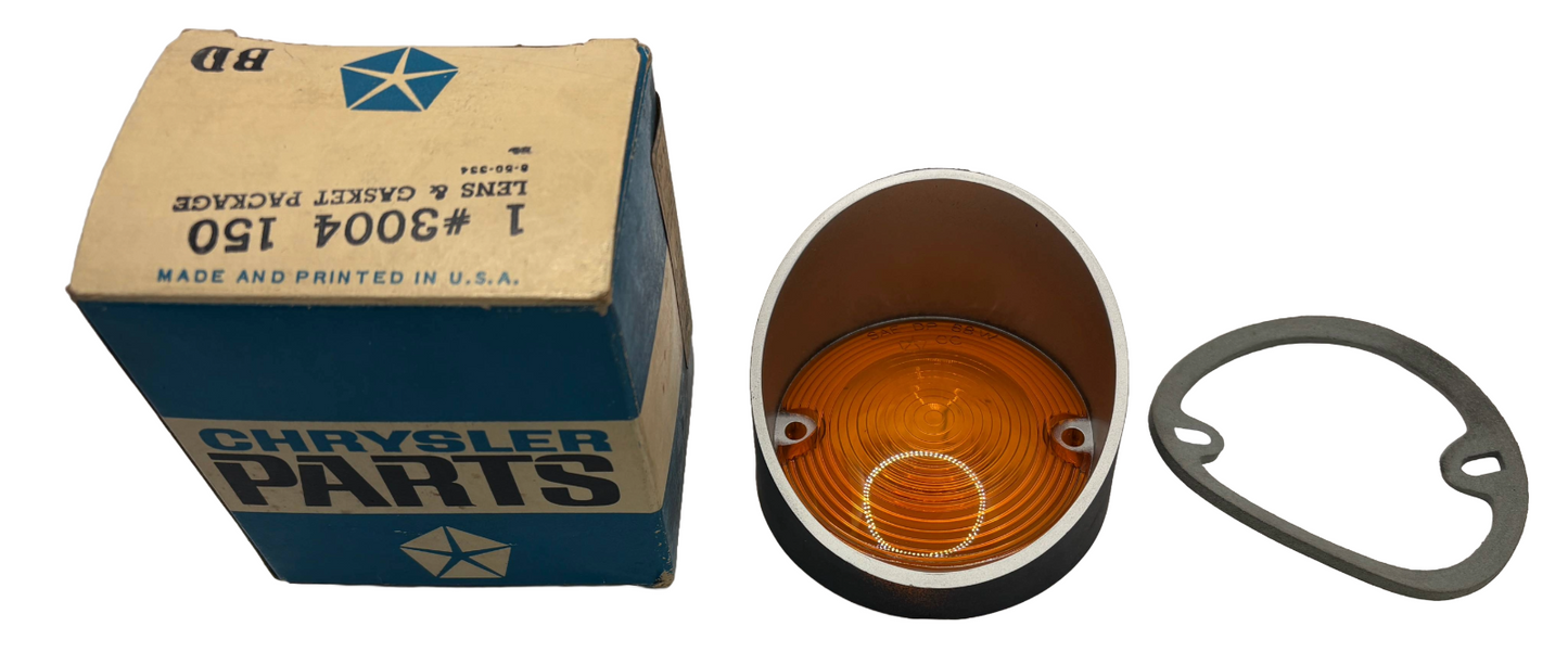 New Old Stock Park Lens for 1968-69 Dodge Coronet Models Mopar #3004150