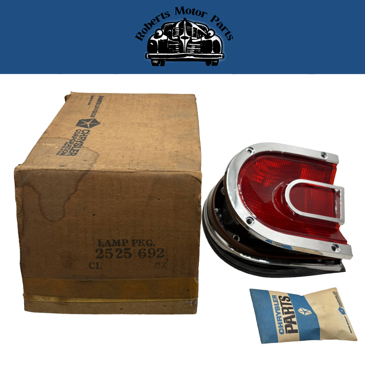 New Old Stock Right Inner Tail Light Assembly For 1965 Dodge Dart Wagon #2525692