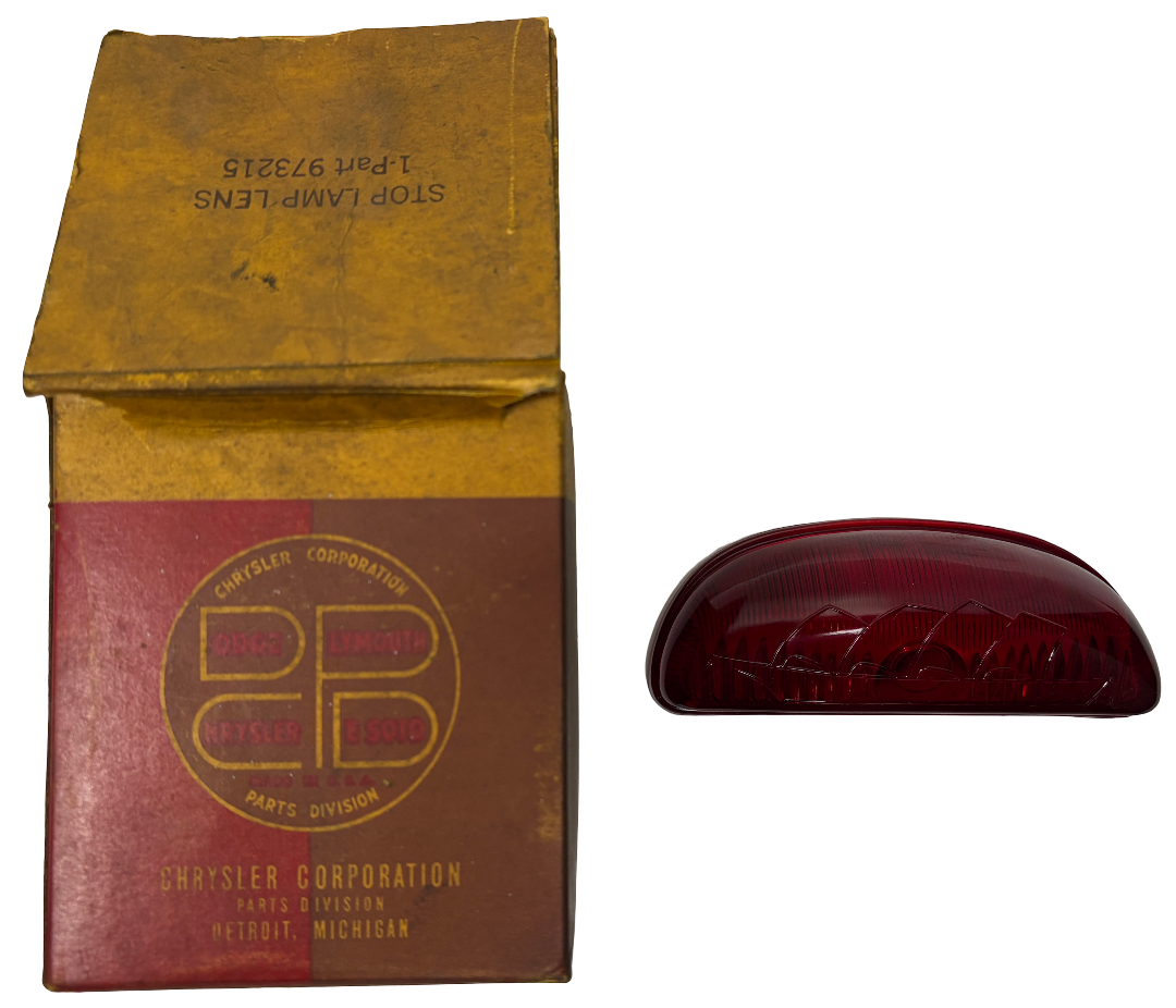 New Old Stock Brake Light Lens for 1942 Plymouth Models Mopar #973215