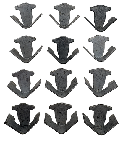 New Old Stock 12 Fender Moulding End Clip Set For 1942 Chrysler Models #974830