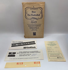 Original 1978 "Your Car Credentials" Dodge Dealer Package #8113