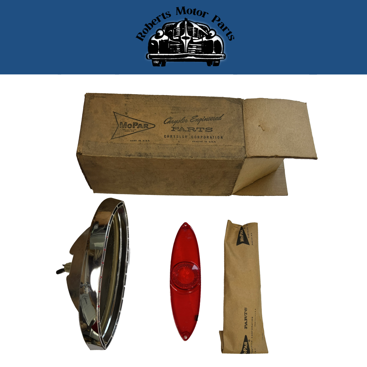 New Old Stock Right Tail Lamp Assembly For 1960-1961 Plymouth Valiant #2240261