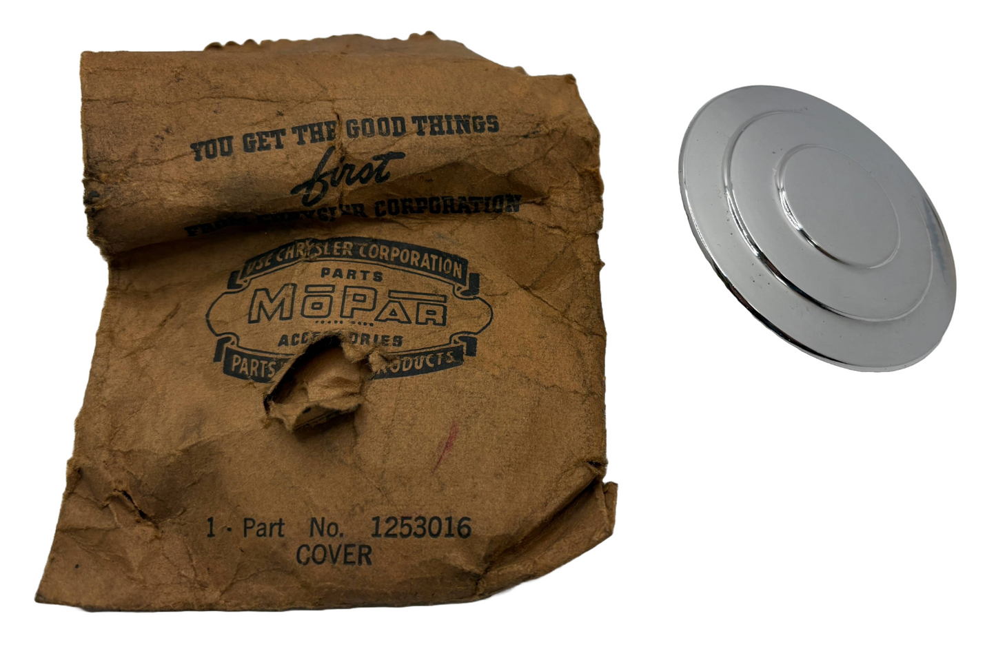 New Old Stock Back Up Lamp Cover Delete Bezel for 1949 Dodge/DeSoto #1253016