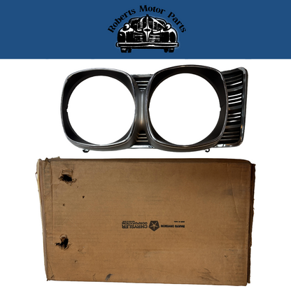 New Old Stock Right Headlight Bezel For 1970 Chrysler New Yorker Models #2949348