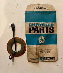 NOS Mopar Horn Ring & Cable 1960-2 Plymouth Dodge DeSoto Chrysler #2258588