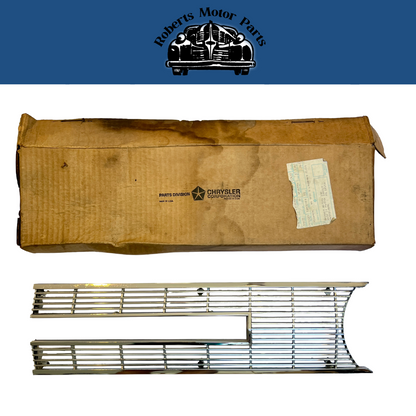 New Old Stock Right Grille Assy for 1967 Imperial Models Mopar #2582844