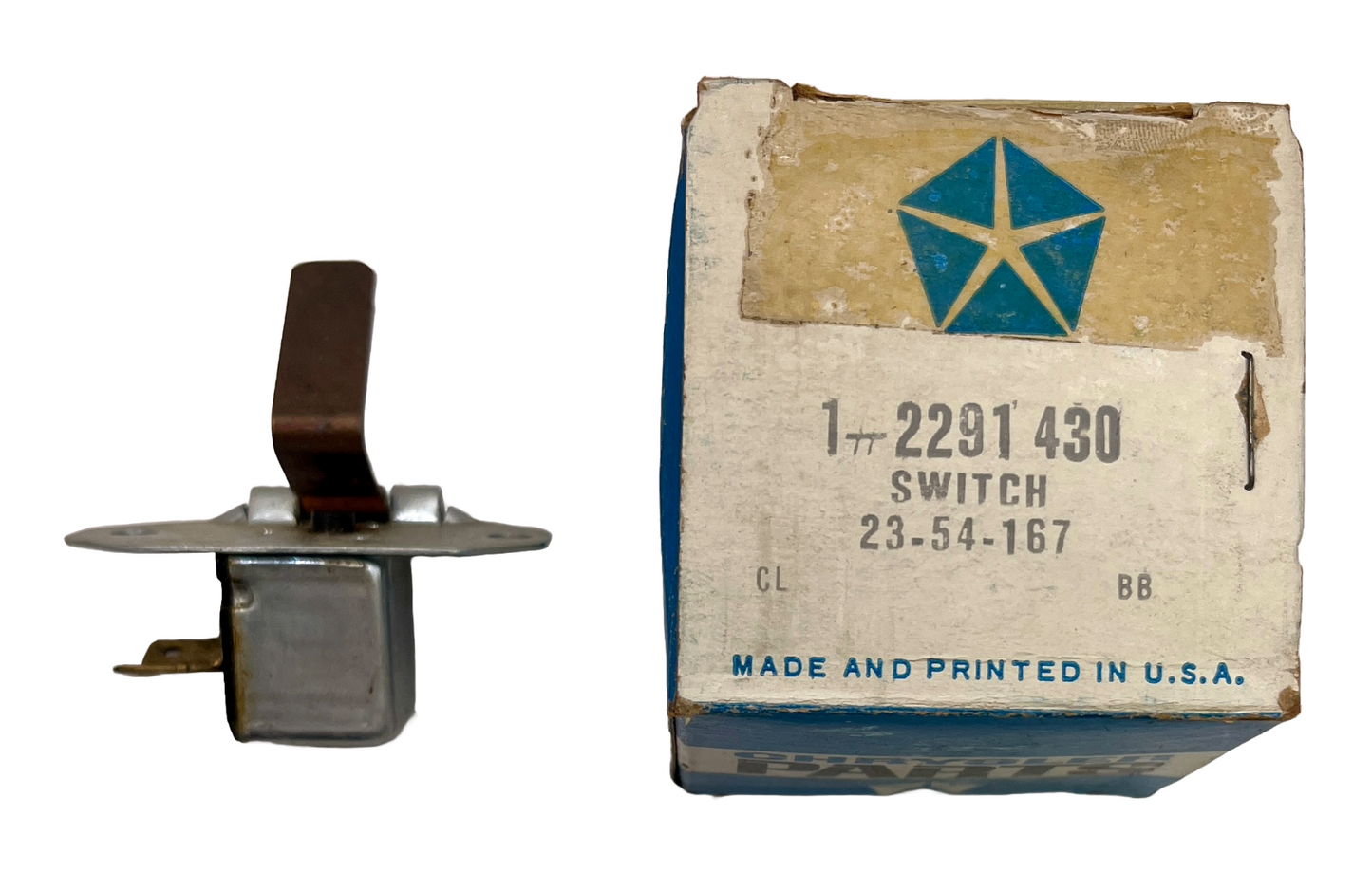 New Old Stock Tailgate Window Lift Limit Switch for 1960-66 Mopar #2291430
