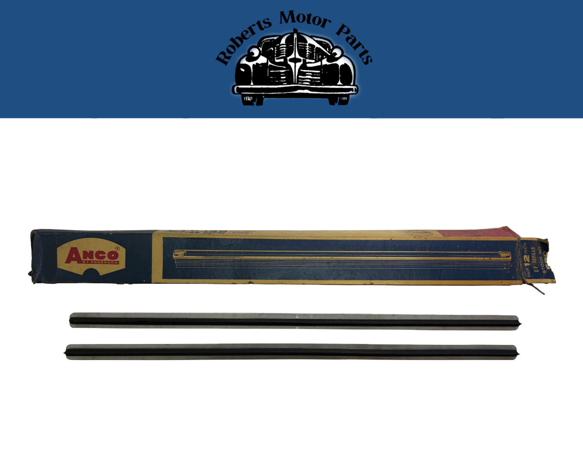 New Old Reproduction Stock Anco Rain Master Wiper Refill Pair 12 Inch #600