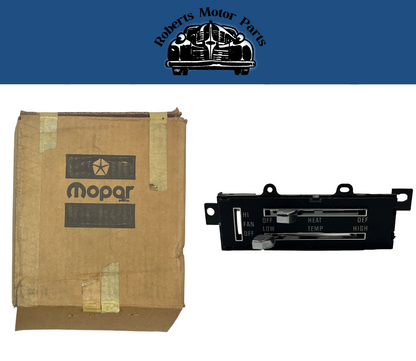 New Old Stock Heater Control For w/o A/C 1973-74 B-Body 1973-76 A-Body #3502783