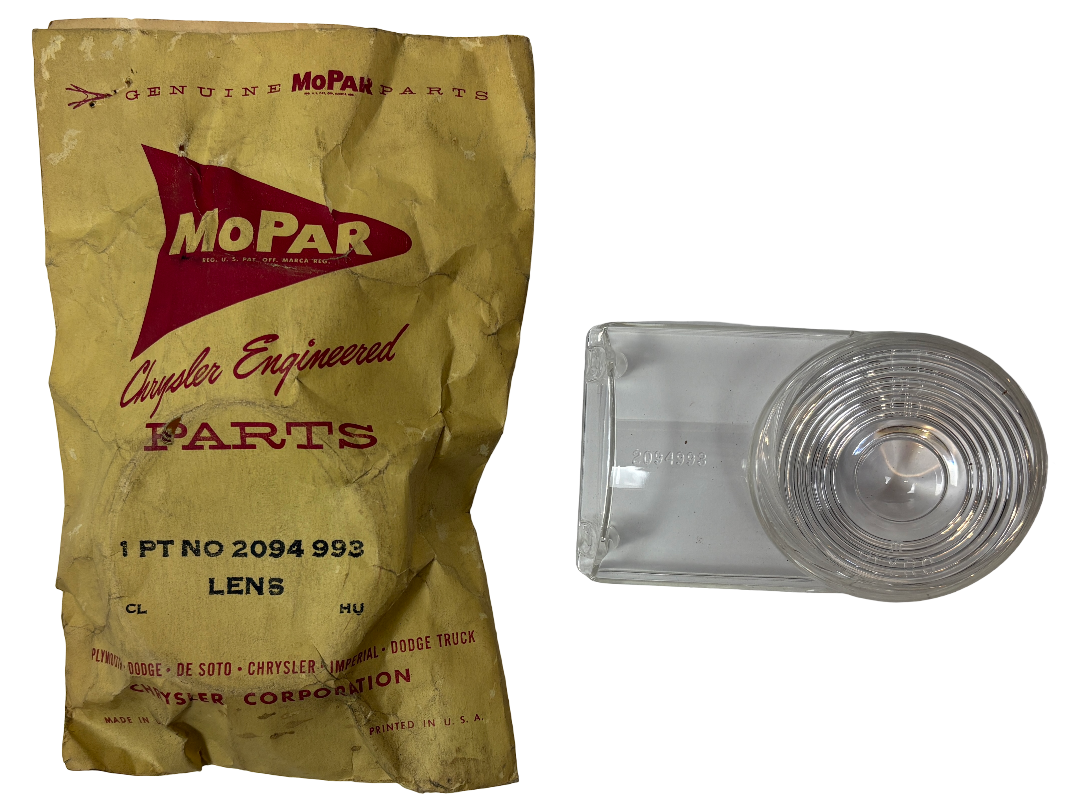 New Old Stock Left Back-Up Lens for 1961-63 Wagon Models Mopar #2094993