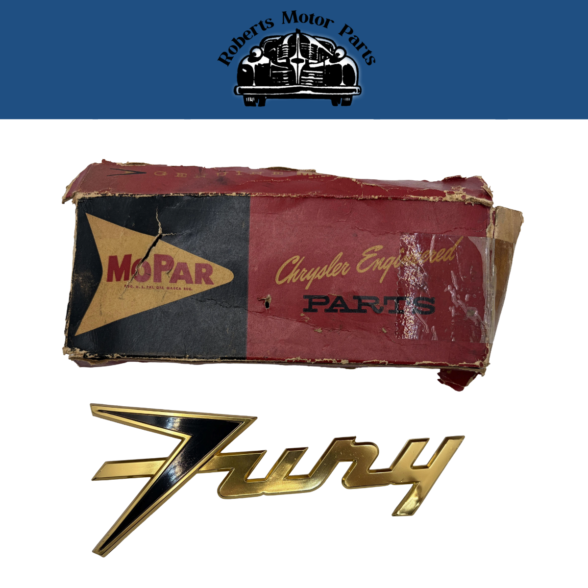 New Old Stock Quarter Panel Nameplate For 1959 Plymouth Sport Fury #1954223