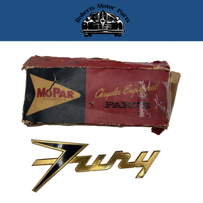 New Old Stock Quarter Panel Nameplate For 1959 Plymouth Sport Fury #1954223