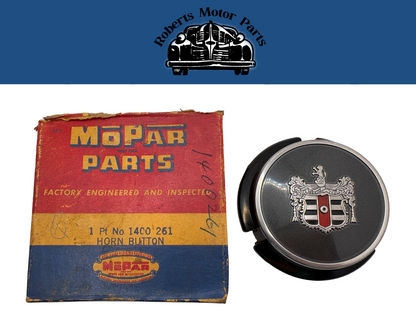 New Old Stock Dark Gray Horn Button For 1951 Dodge Wayfarer Roadster #1400261