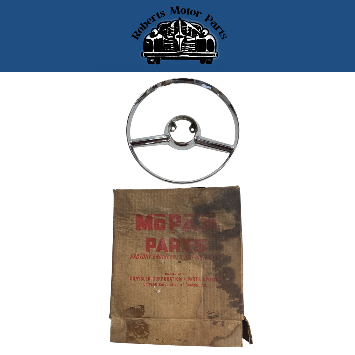 New Old Stock Horn Ring For 1954 Plymouth Plaza & Savoy Models Mopar #1450730