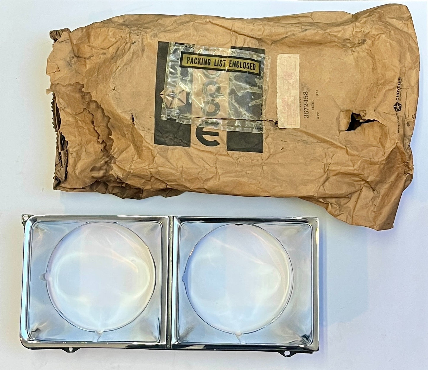 New Old Stock Right Headlight Bezel for 1973 Chrysler New Yorker Models #3672458