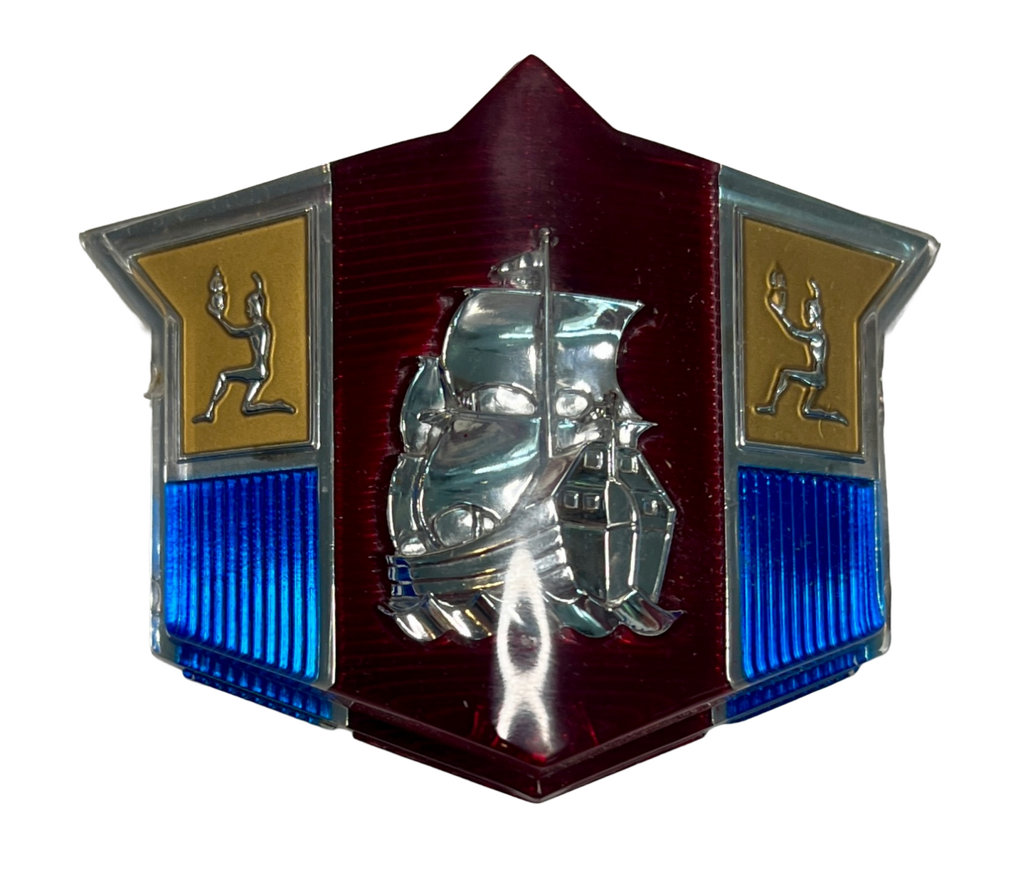 New Old Stock Hood Medallion for All 1949 Plymouth Models #1299362