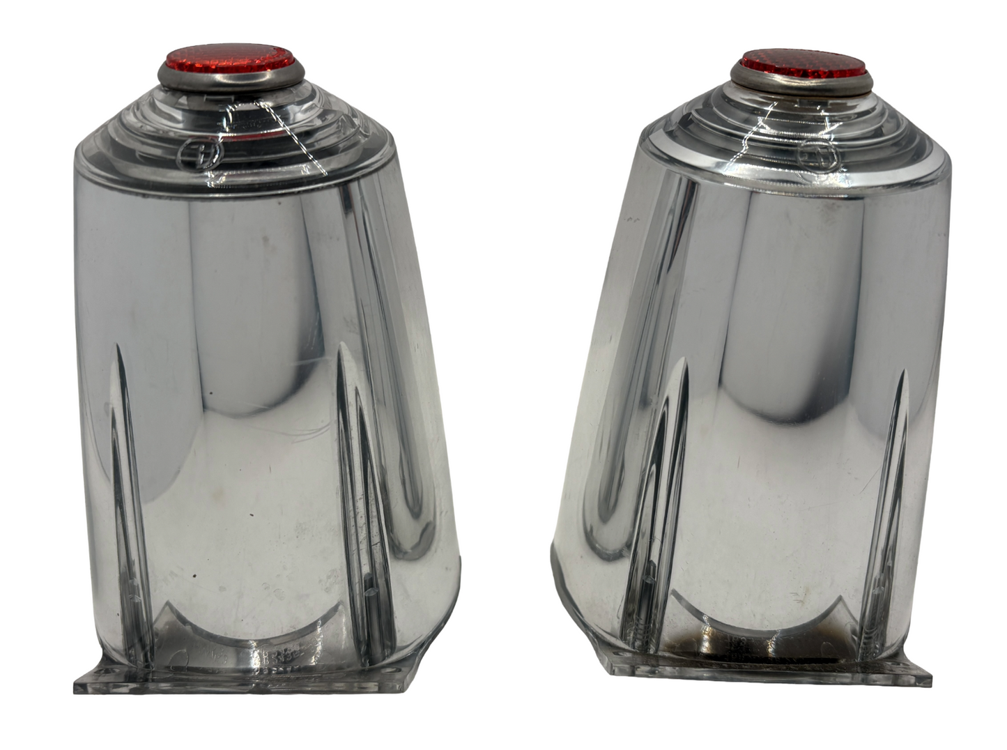 New Old Stock Reverse Lamp Lens Pair For 1955 Plymouth Models Mopar #1604764