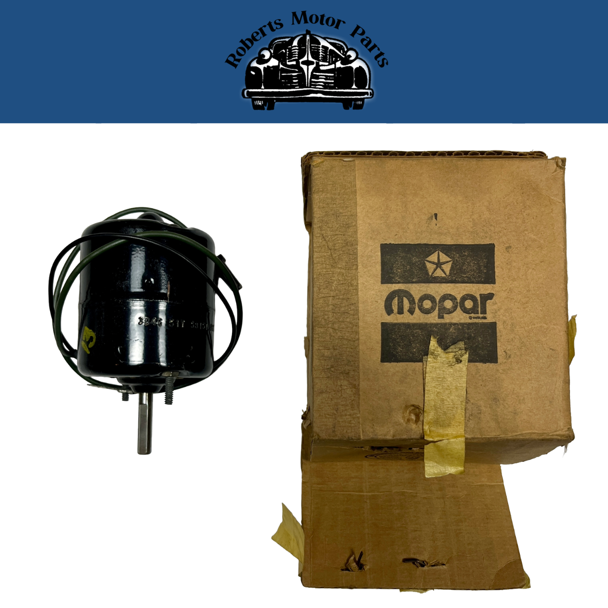 New Old Stock Heater Blower Motor For 1976-1981 Mopar F-Body w/o A/C #4049797