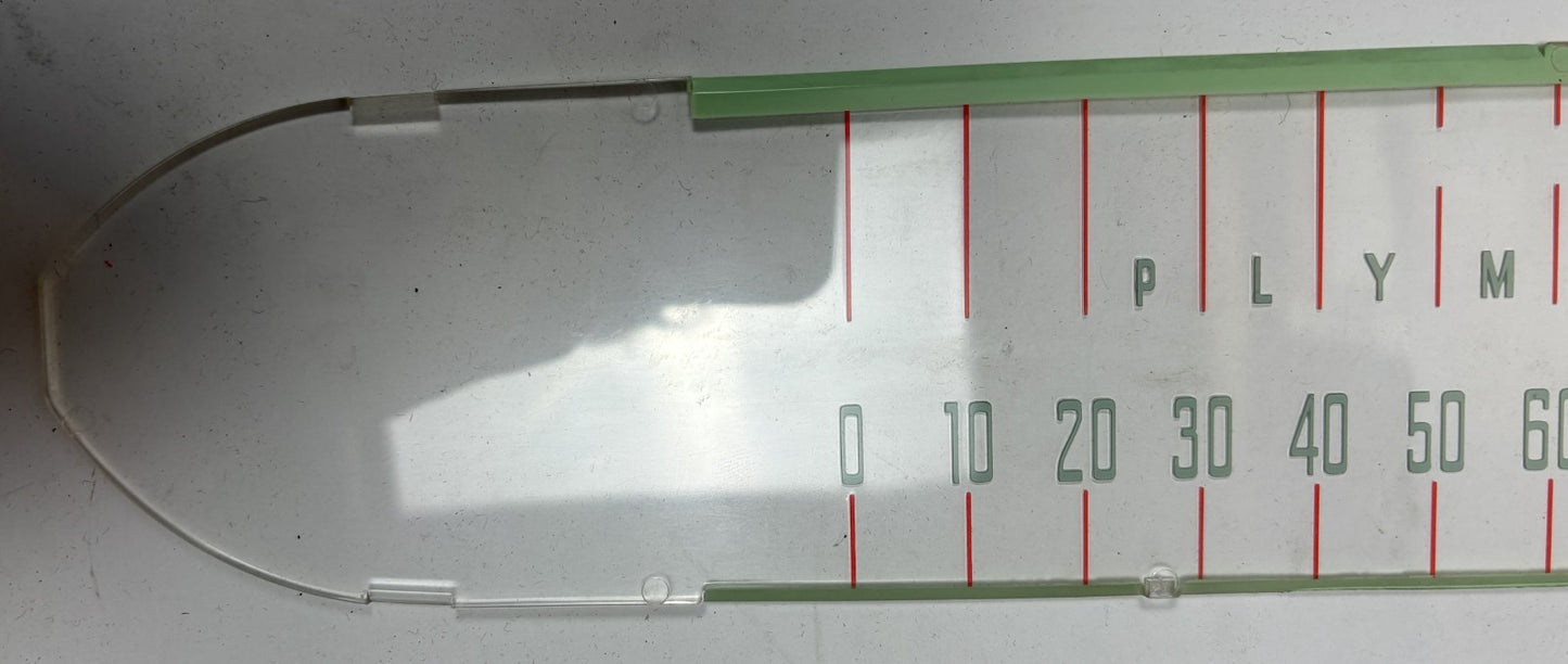 New Old Stock Speedometer Mile Lens For 1960 Plymouth Models #2097557