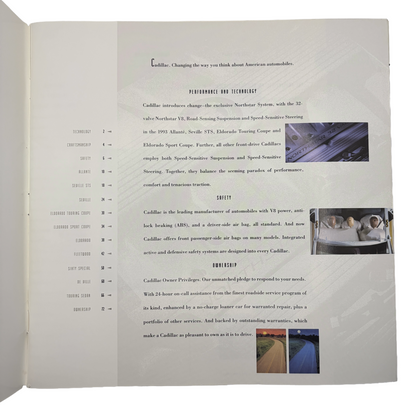 1993 Cadillac Full Line Sales Brochure Allante Seville STS Eldorado Fleetwood