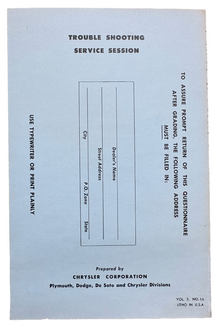 Original Ross Roy All In A Days Work Questionnaire 1951 Vol 3 No 10