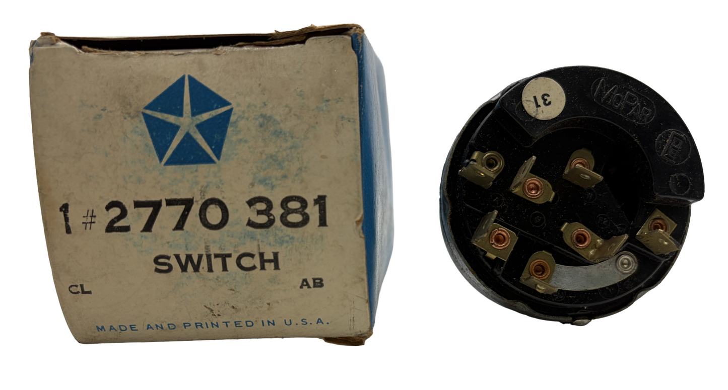 New Old Stock Wiper and Washer Switch For 1966 Imperial Models Mopar #2770381