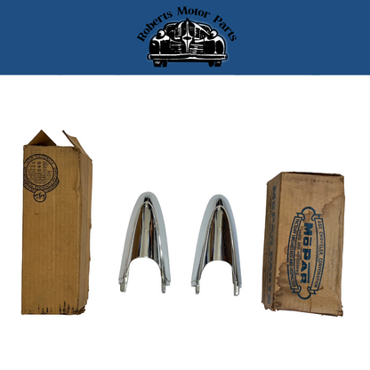New Old Stock Left and Right Tail Fin Cap Pair All 1959 Dodge #1846632 & 1846633